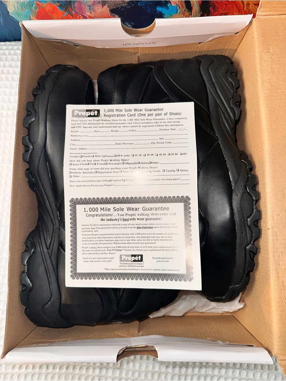 No.91 Propet Camp Walker Hi M3589 Black Waterproof Hiking Boots